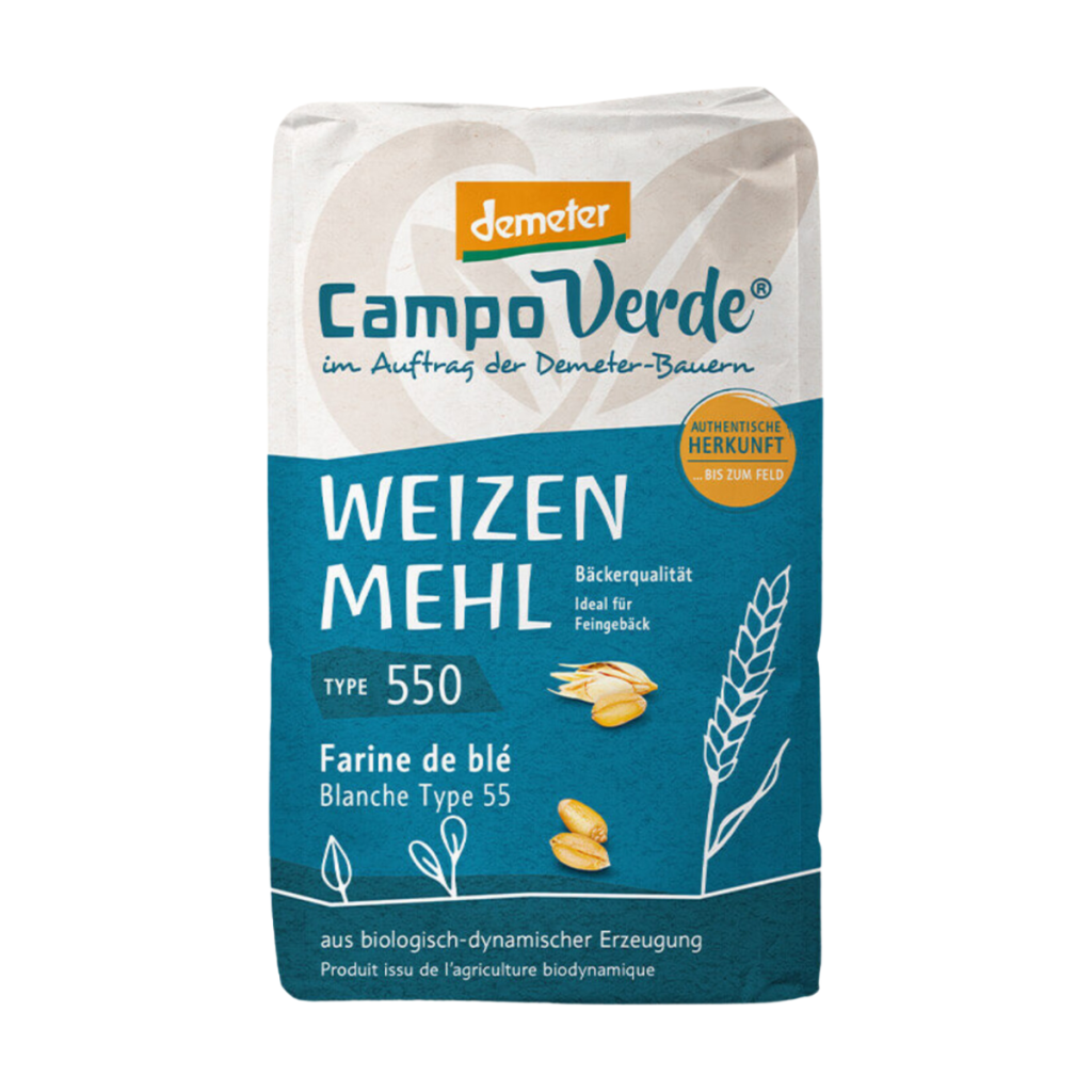 Demeter Campo Verde Weizenmehl Type 550 1kg