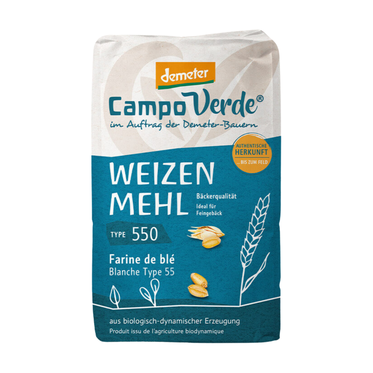 Demeter Campo Verde Weizenmehl Type 550 1kg