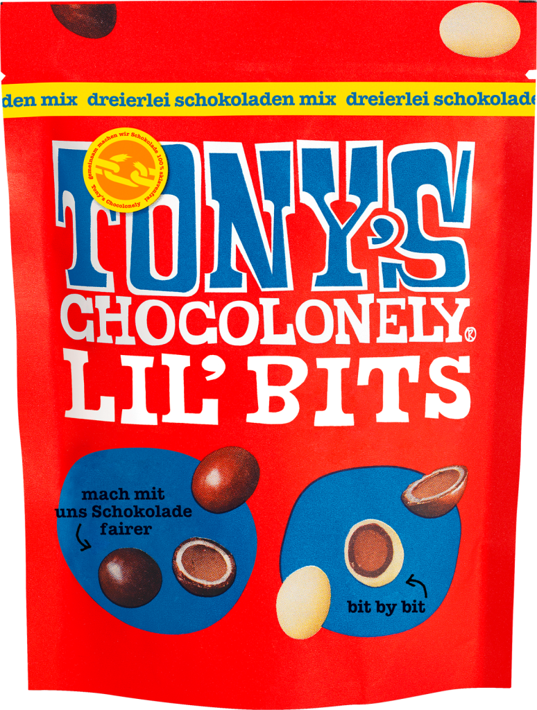 Tony's Chocolonely Lil Bits Dreierlei Schokoladen Mix 120g