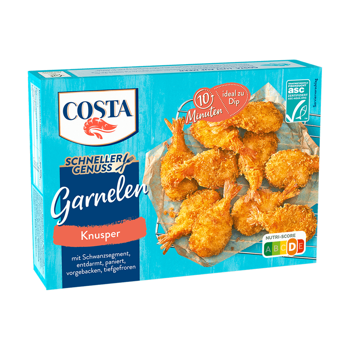 Costa ASC креветки хрустящий 225g