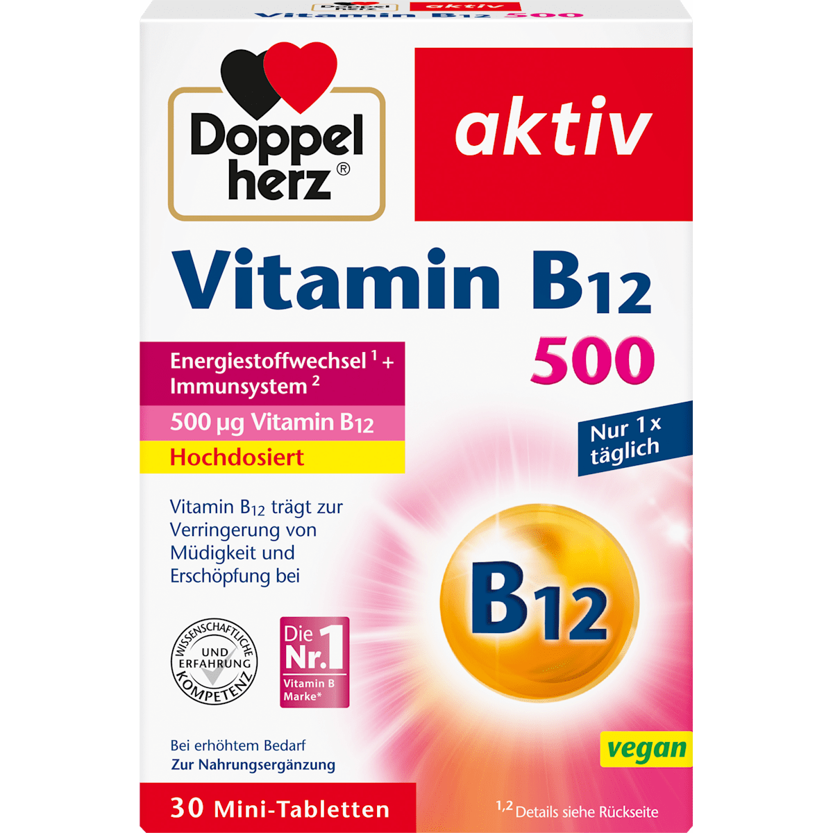 Doppelherz Vitamin B12 500 30Tabletten 12,1g