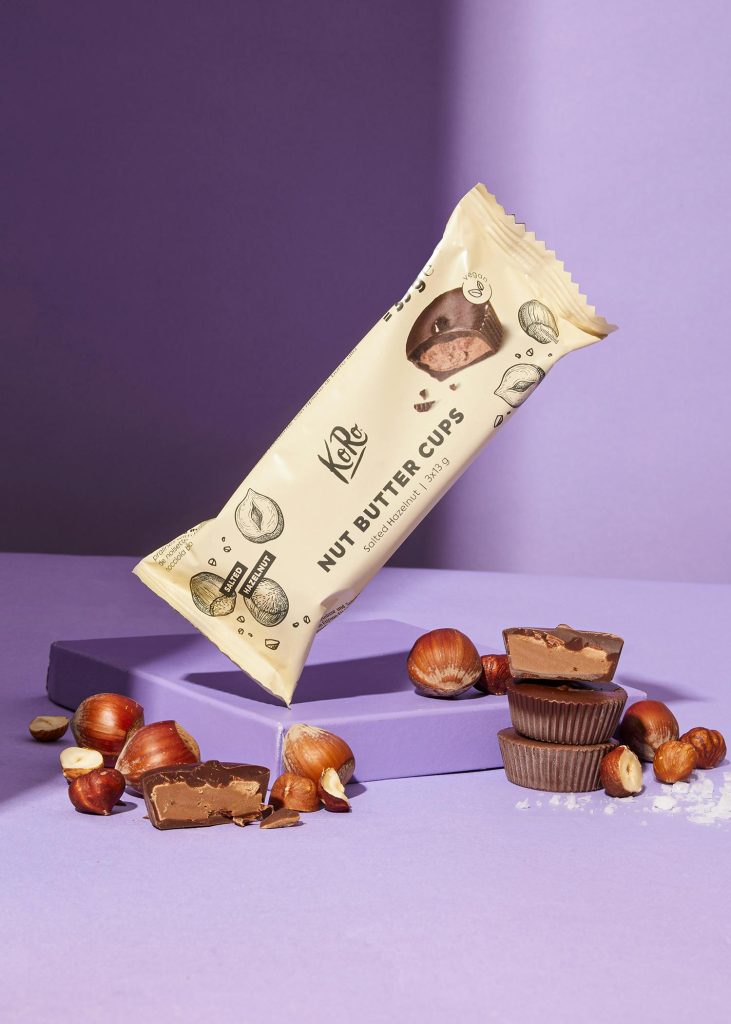 Bio Koro Nut Butter Cups Salty Hazelnut 39g