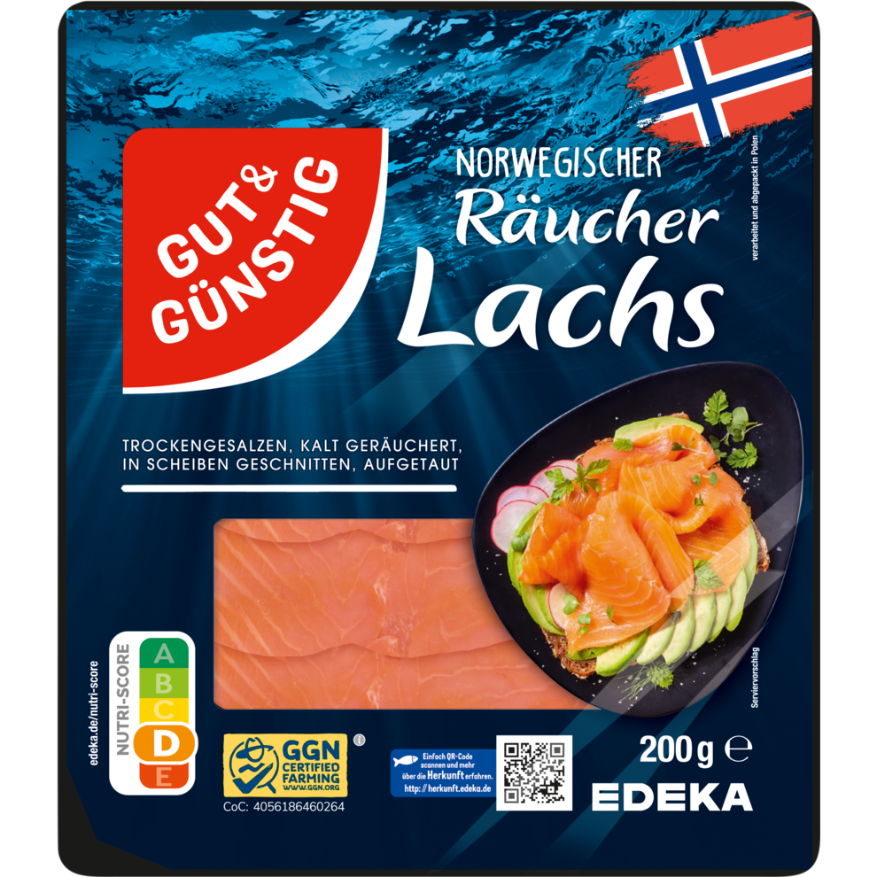 GUT&GÜNSTIG Räucherlachs 200g