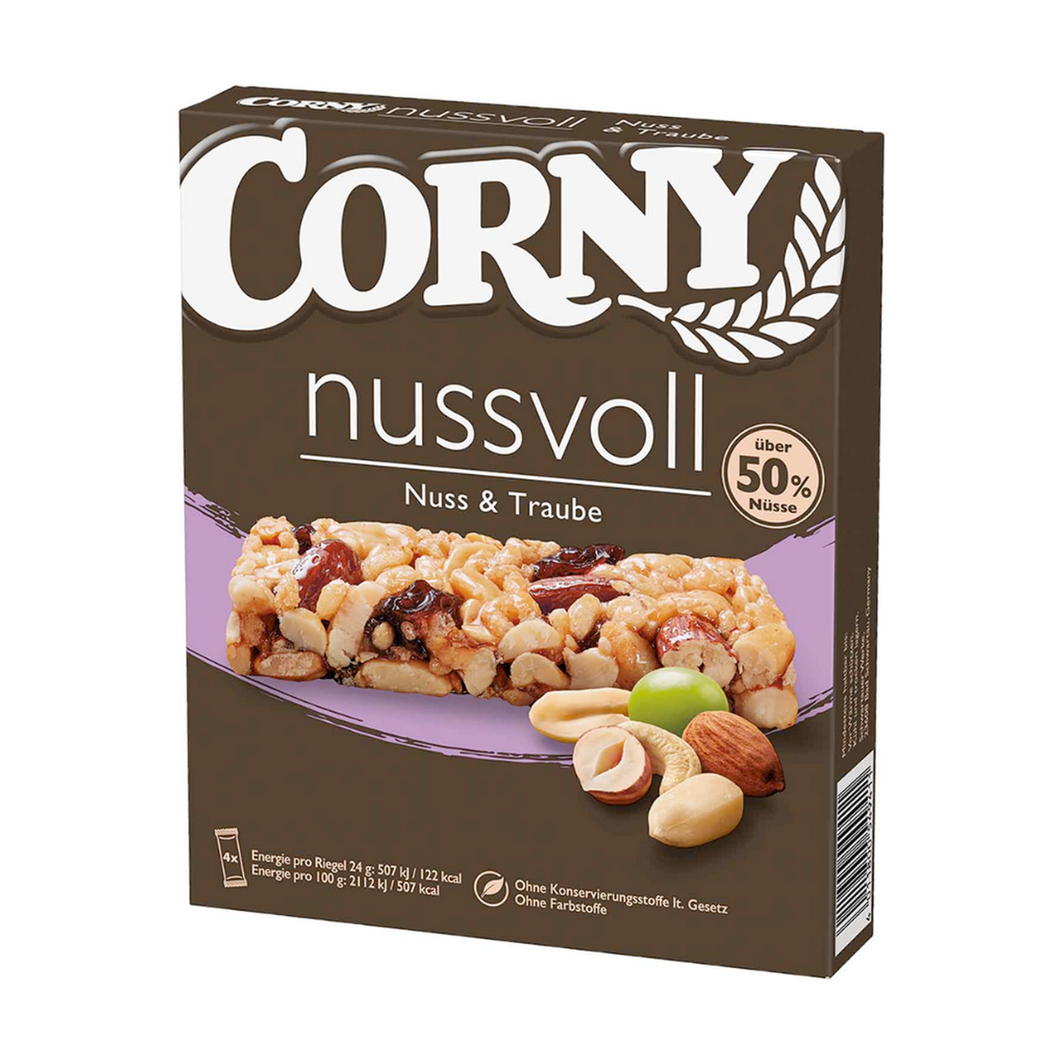 Corny Nussvoll Nuss & Traube 4x24g