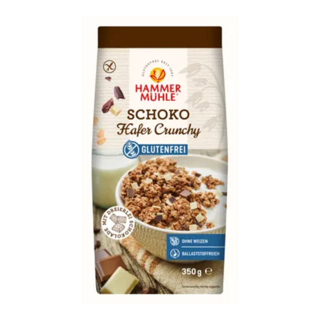Hammermühle Gebackenes Hafermüsli mit Schokolade und Kakao 350g