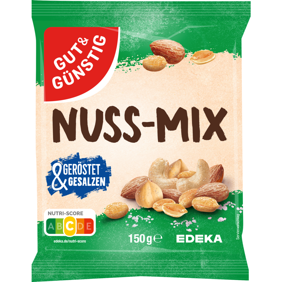 GUT&GÜNSTIG Nuss-Mix geröstet und gesalzen 150g
