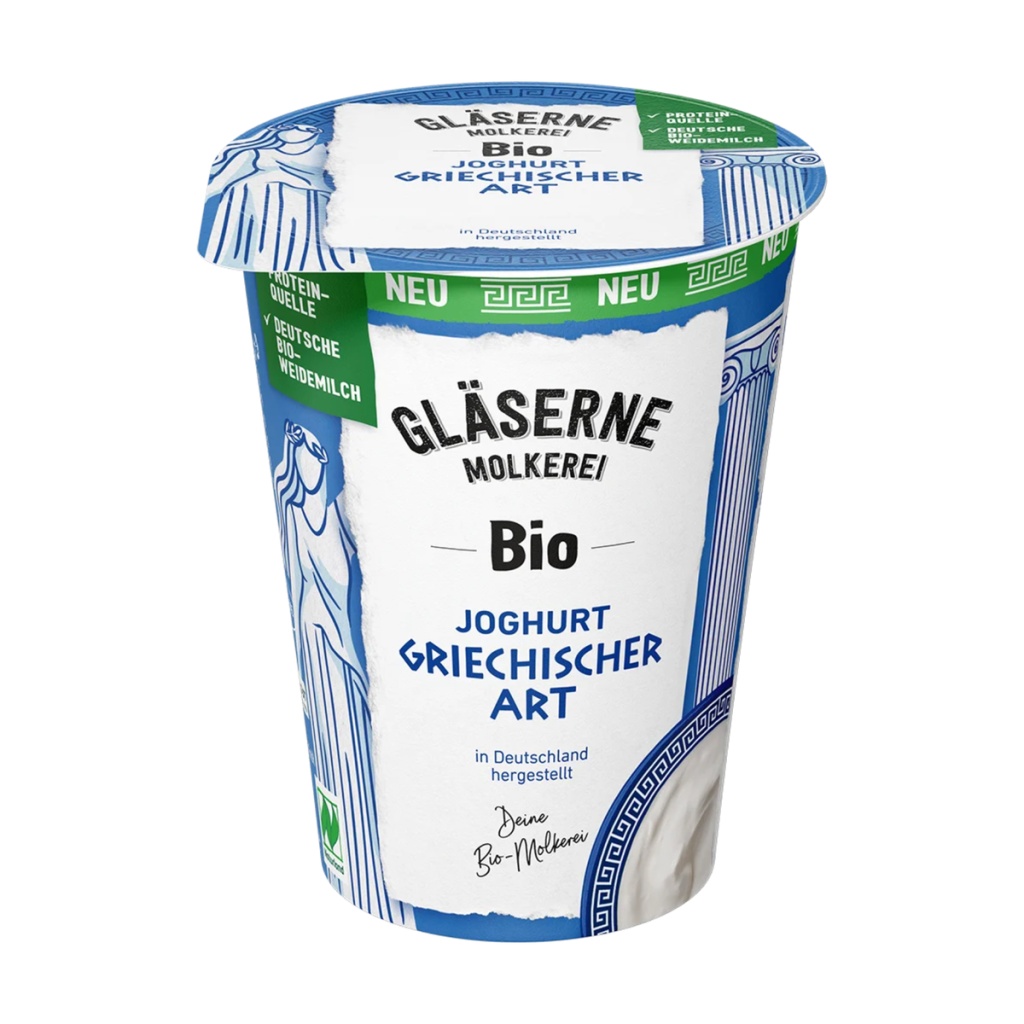 Bio Gläserne Molkerei Joghurt griechischer Art 7,5% 400g