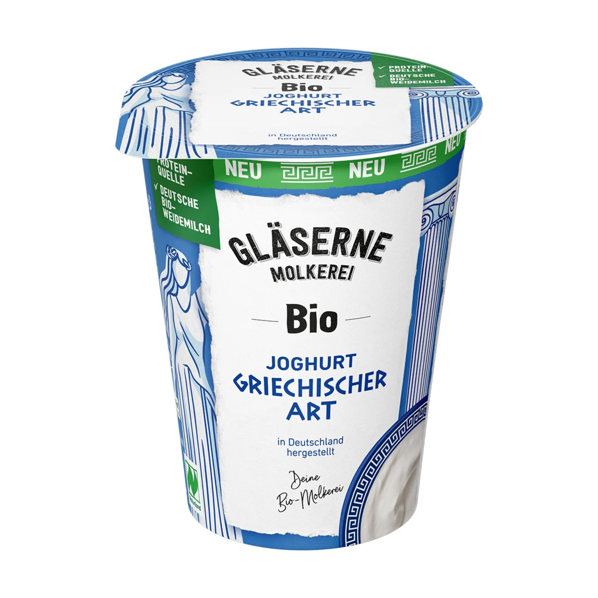 Bio Gläserne Molkerei Joghurt griechischer Art 7,5% 400g