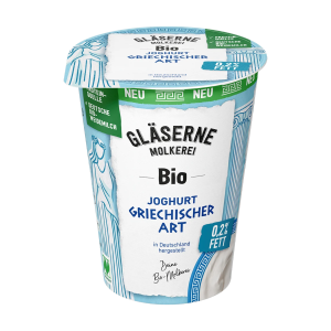 Bio Gläserne Molkerei Joghurt griechischer Art 0,2% 400g