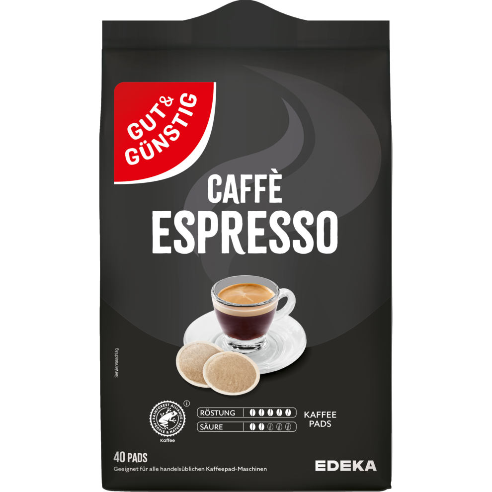 GUT&GÜNSTIG Kaffeepads Espresso 40ST 280g