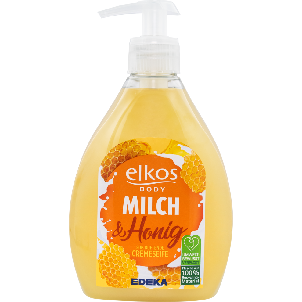 EDEKA elkos Cremeseife Milch&Honig 500ml