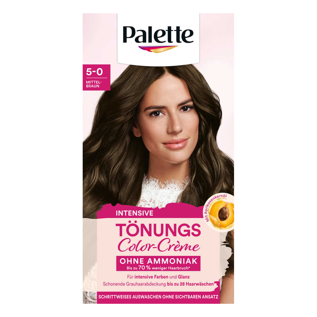 Palette Intensiv-Tönung Color-Creme 5-0 Mittelbraun