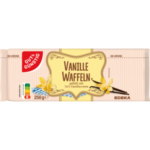GUT&GÜNSTIG Waffeln mit Vanillecremefüllung 250g