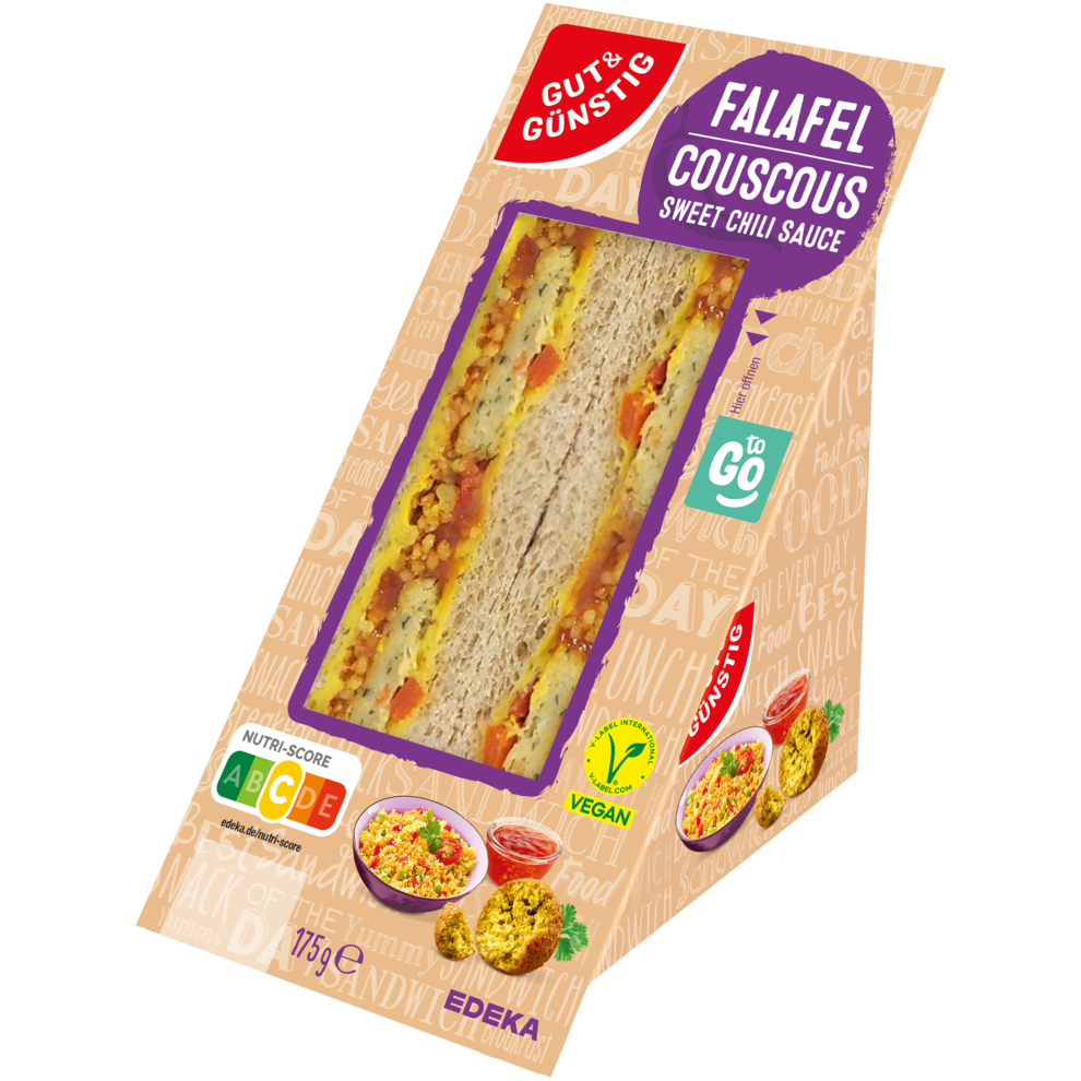 GUT&GÜNSTIG Sandwich Falafel Couscous 175g