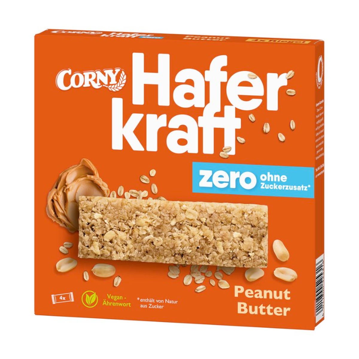 Corny Haferkraft zero Peanut Butter 4ST 140g