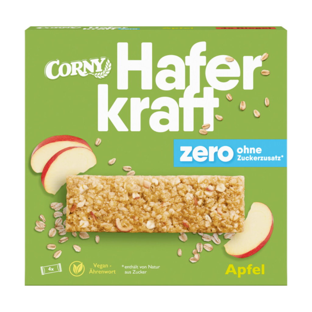 Corny Haferkraft zero Apfel 4ST 140g