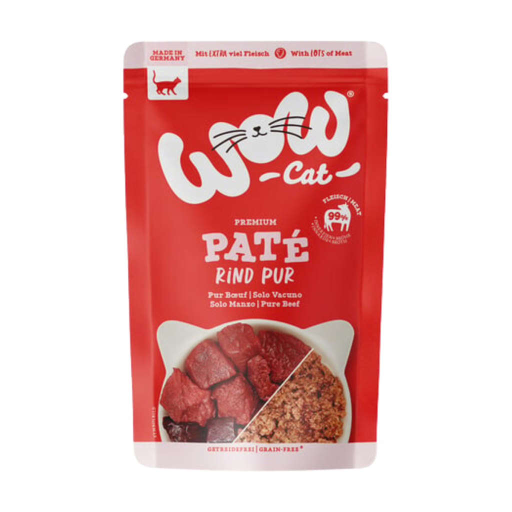WOW Для кошек для взрослых животных говядина чистый 125g