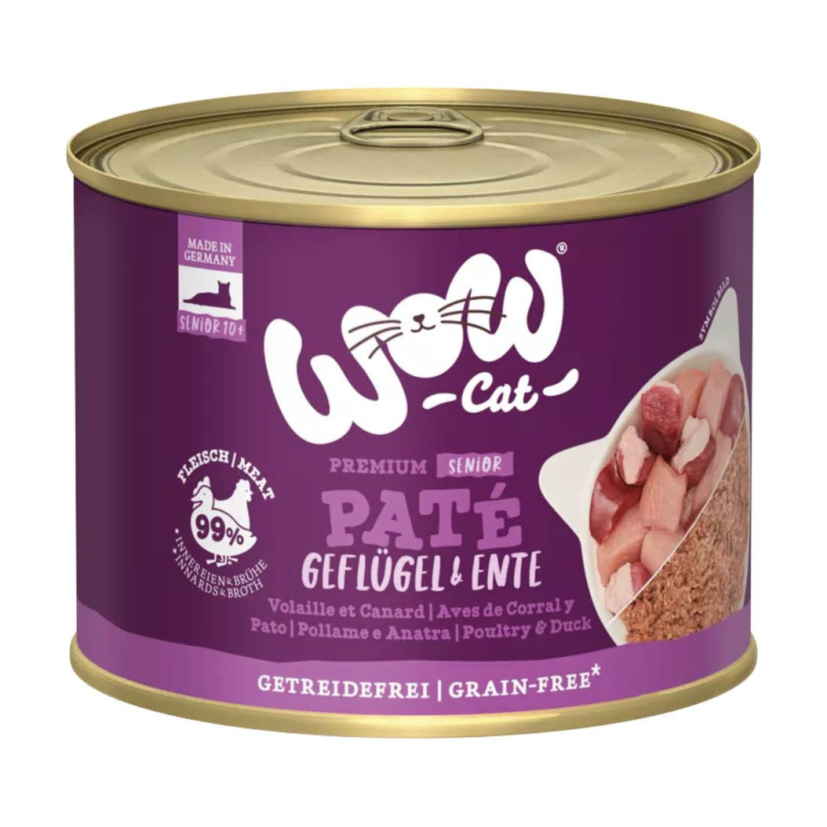 WOW Cat Senior Geflügel & Ente 200g