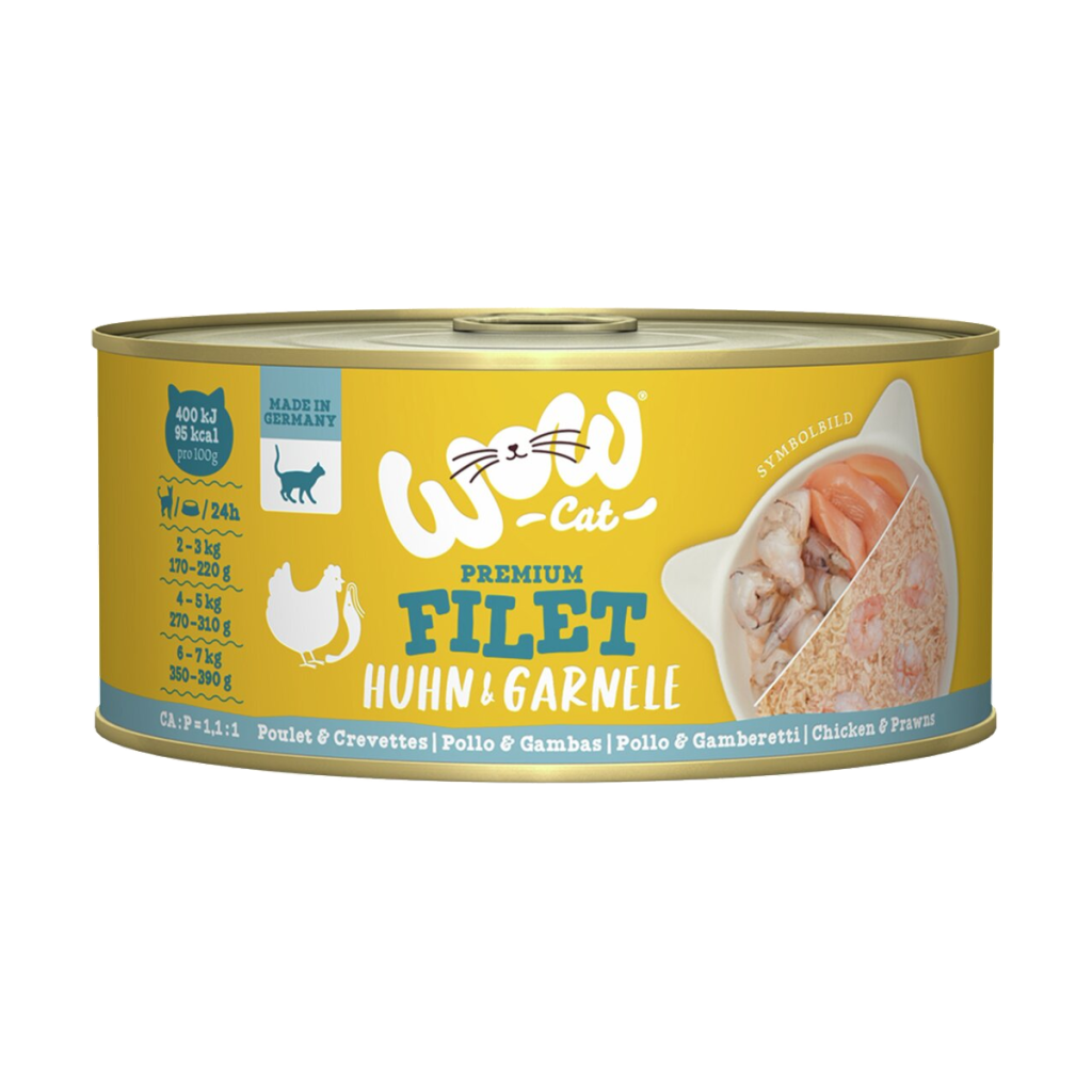 WOW Cat Hühnerfilet mit Garnelen 70g