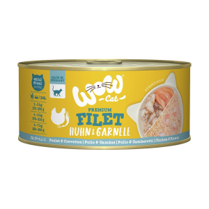 WOW Cat Hühnerfilet mit Garnelen 70g