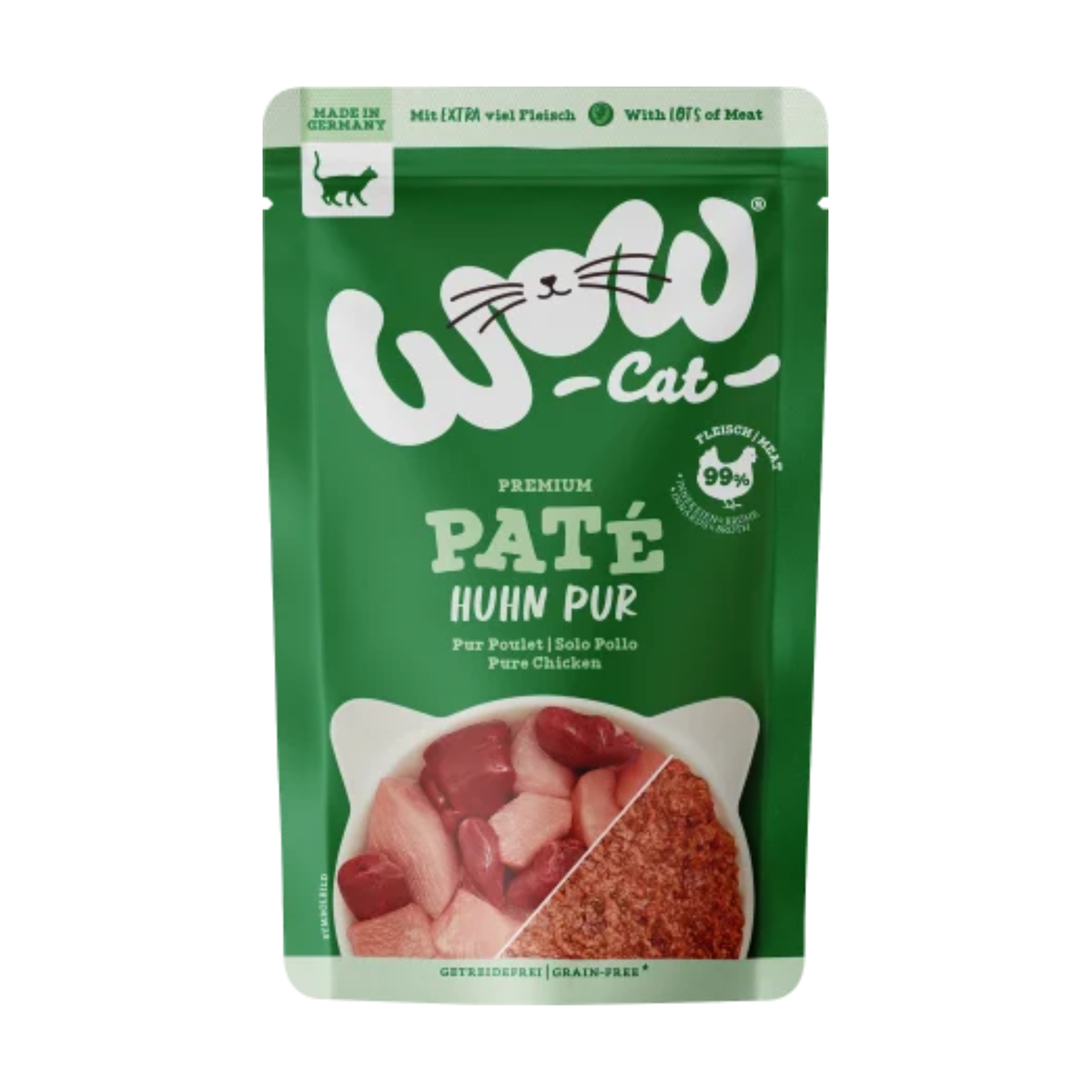 WOW Для кошек для взрослых животных курица чистый 125g