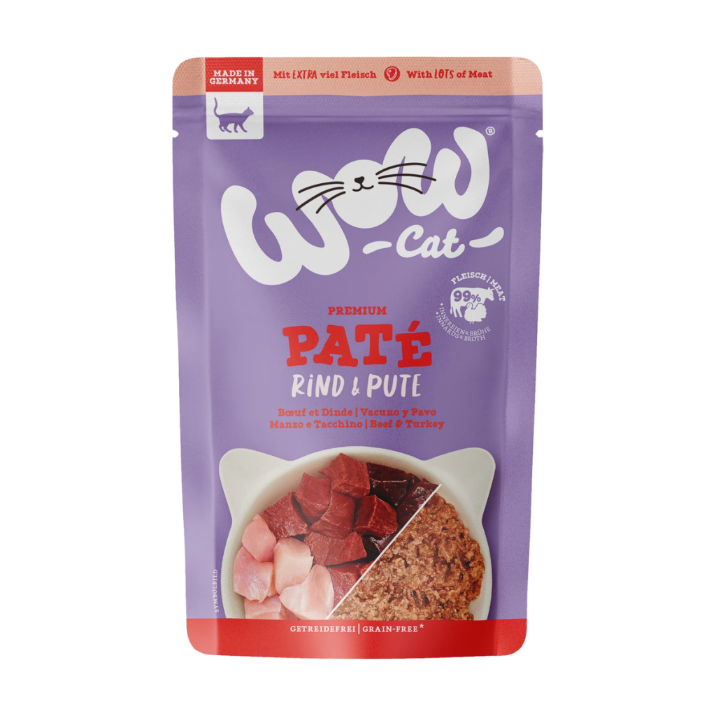 WOW Для кошек для взрослых животных говядина & индейка 125g