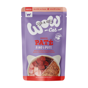 WOW Для кошек для взрослых животных говядина & индейка 125g