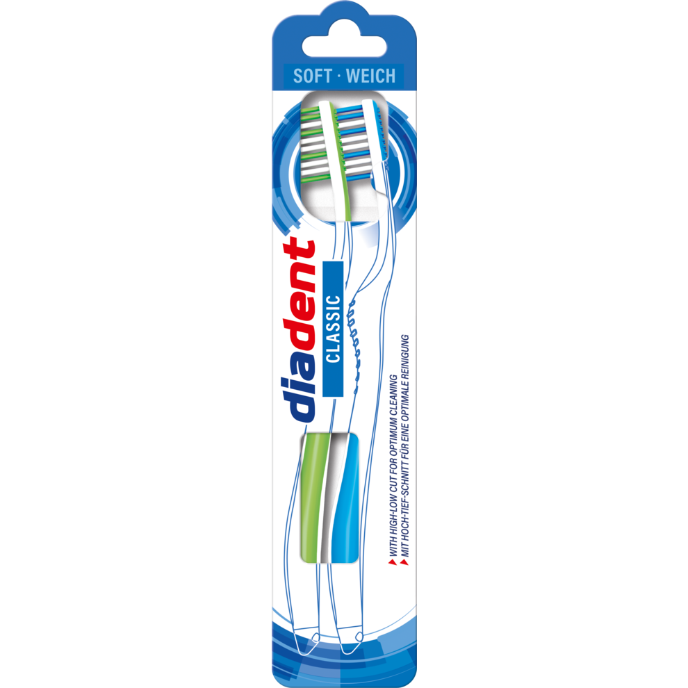Diadent Zahnbürste Classic weich 2ST