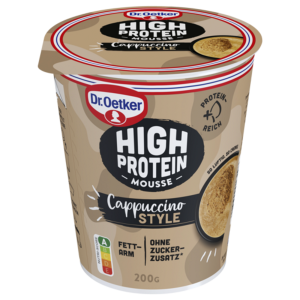 Dr.Oetker высокобелковый мусс капучино стиль 200g