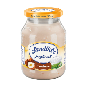 Landliebe Joghurt mit erlesenen Haselnüssen 3,8% 500g MW