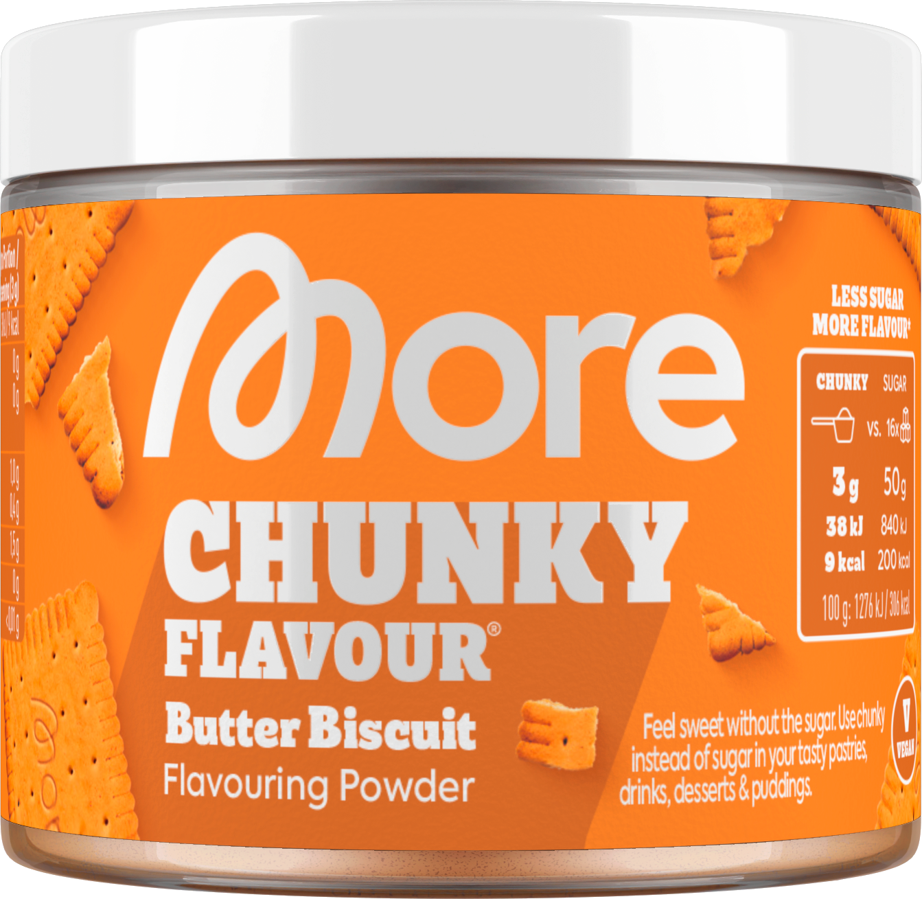 More Chunky Flavour Butter Biscuit vegan 90g