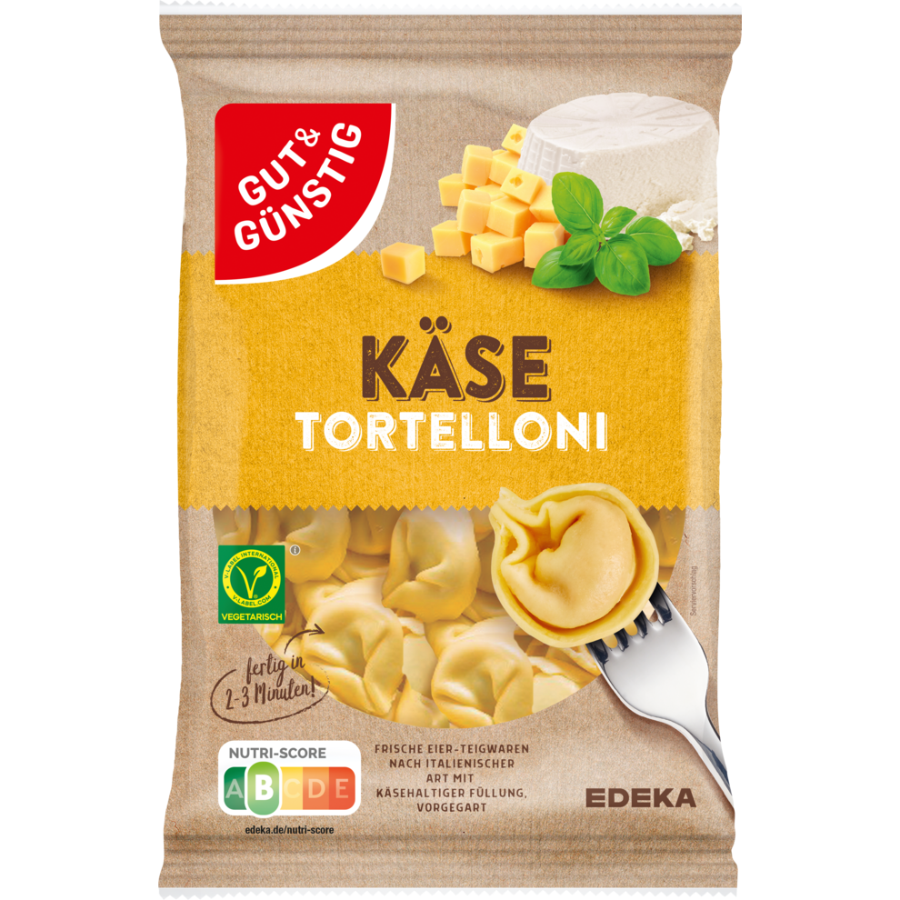 GUT&GÜNSTIG frische Pasta Käse Tortelloni 400g