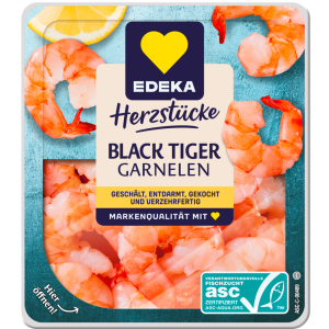 ASC EDEKA Herzstücke Black Tiger Garnelen 100g