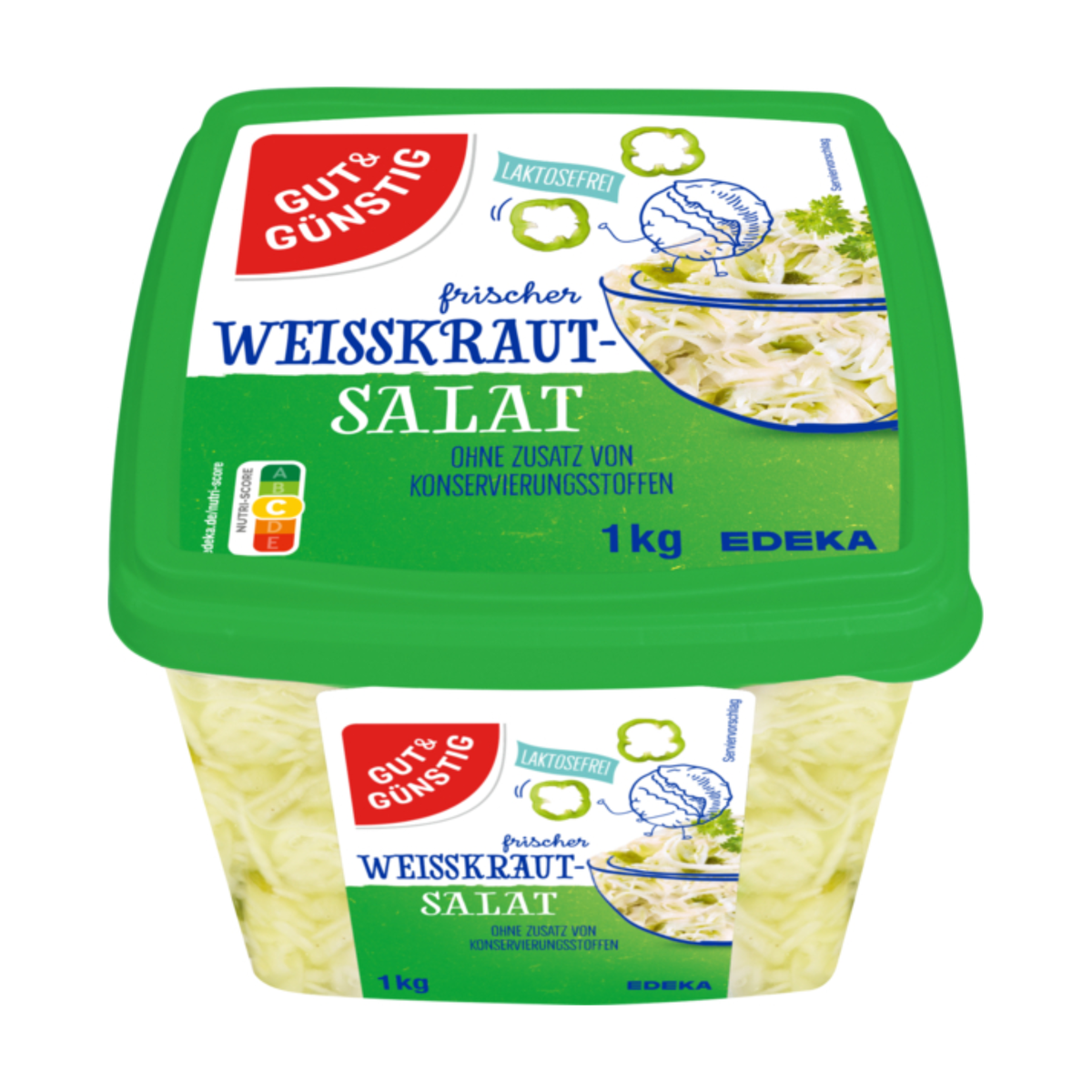 GUT&GÜNSTIG Frischer Weißkrautsalat 1kg
