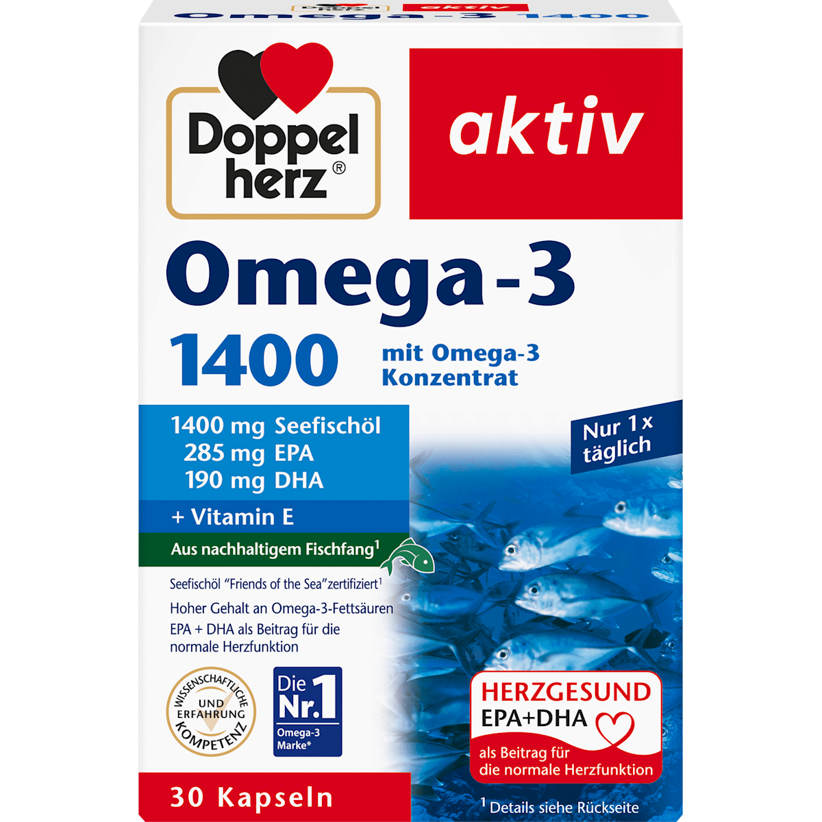 Doppelherz Omega-3 1400 30Kapseln 57,1g
