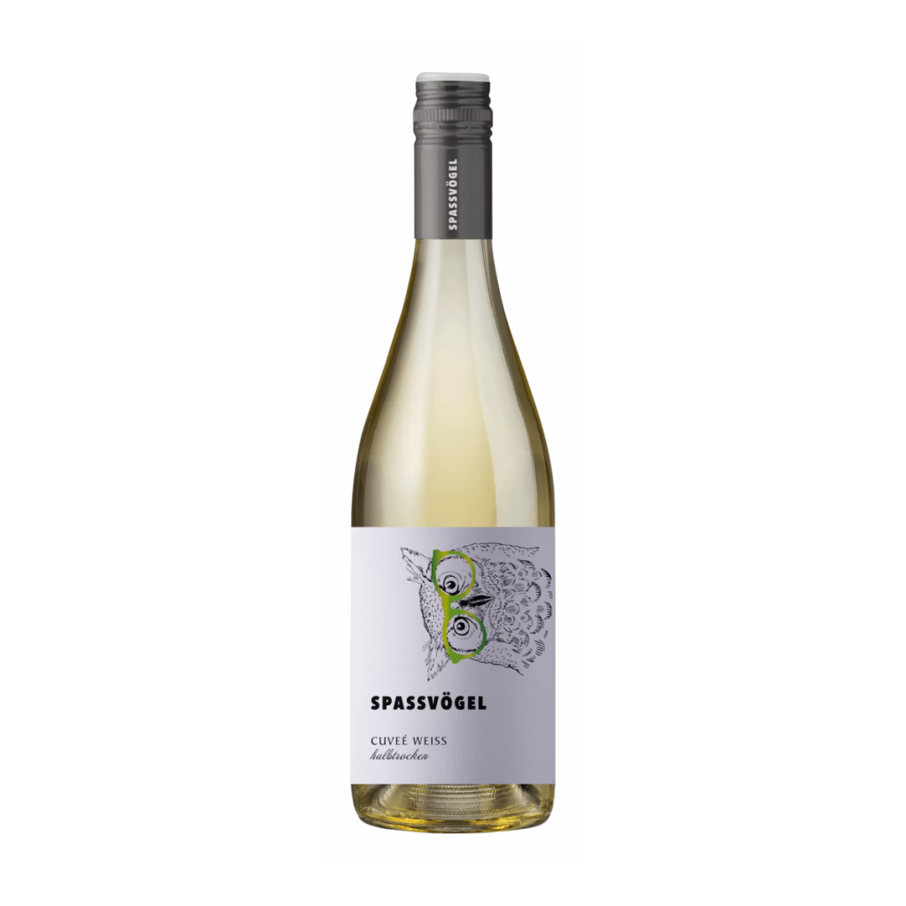 Spassvögel Cuvee weiß halbtrocken 0,75l