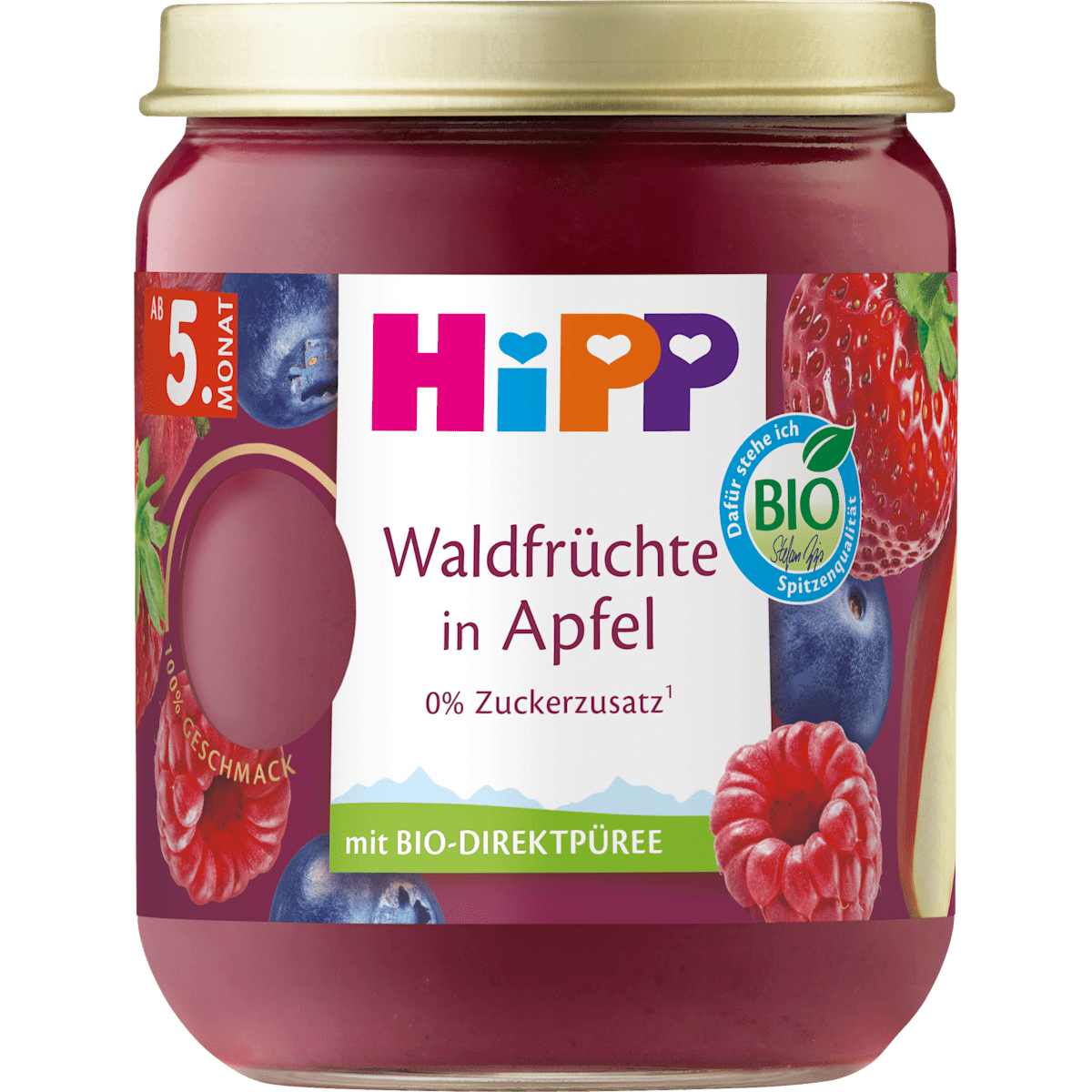 Bio Hipp Waldfrüchte in Apfel 160g