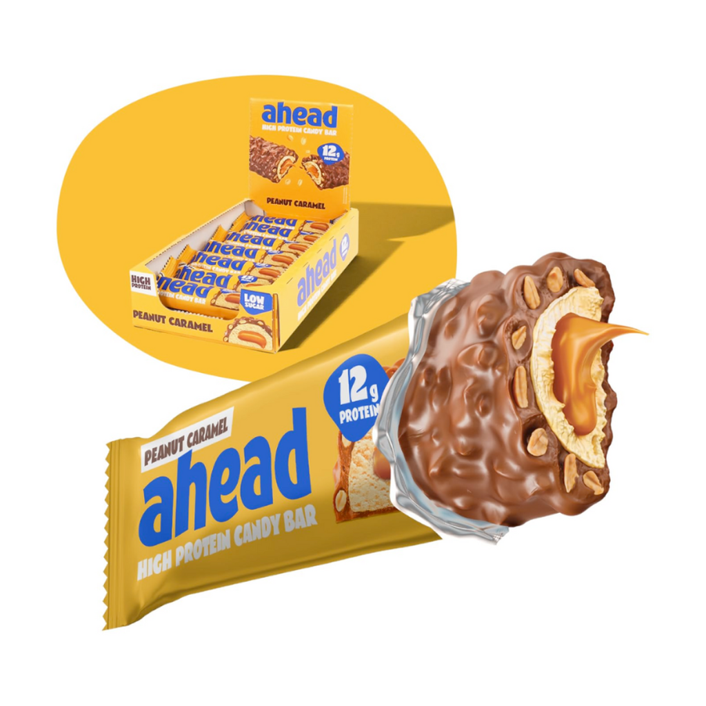 Ahead Арахис карамель протеин батончик 45g