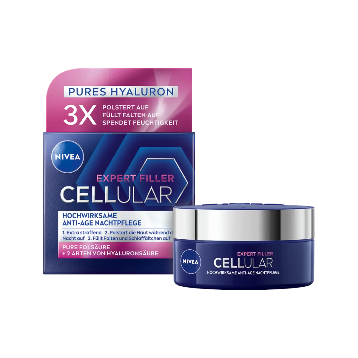 Nivea Cellular Expert Filler Hochwirksame Anti-Age Nachtpflege 50ml