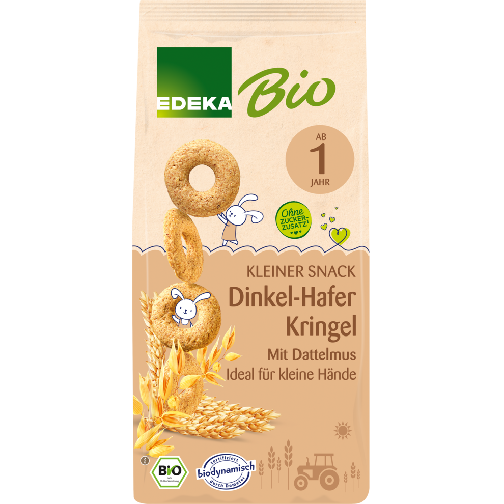 Demeter EDEKA Dinkel-Hafer Kringel mit Dattelmus ab 1 Jahr 125g