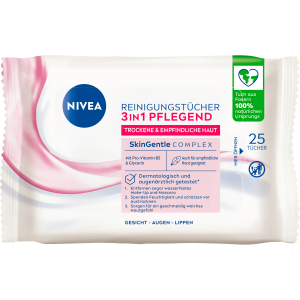 Nivea 3in1 Pflegende Reinigungstücher Trockene Haut 25ST