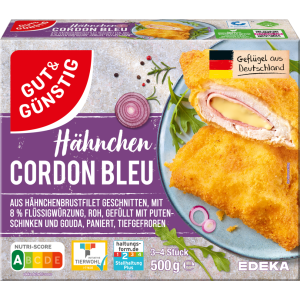 GUT&GÜNSTIG Hähnchen Cordon Bleu paniert 500g VLOG QS ITW