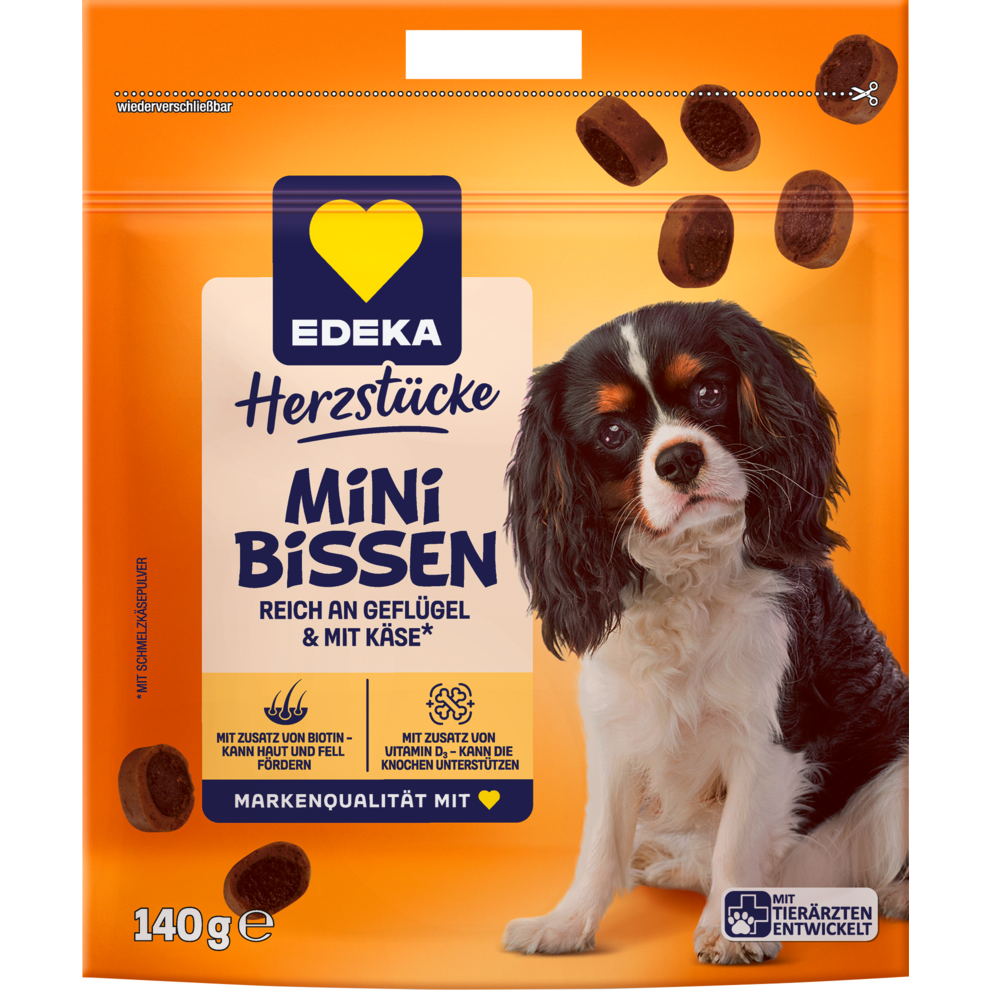 EDEKA Herzstücke Mini Bissen Geflügel&Käse 140g