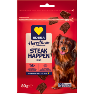 EDEKA Herzstücke Steak Happen mit viel Rind 80g