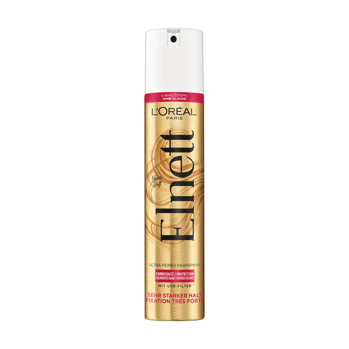 Elnett Ultra-Feines Haarspray Farbschutz Coloriertes Haar sehr starker Halt 300ml