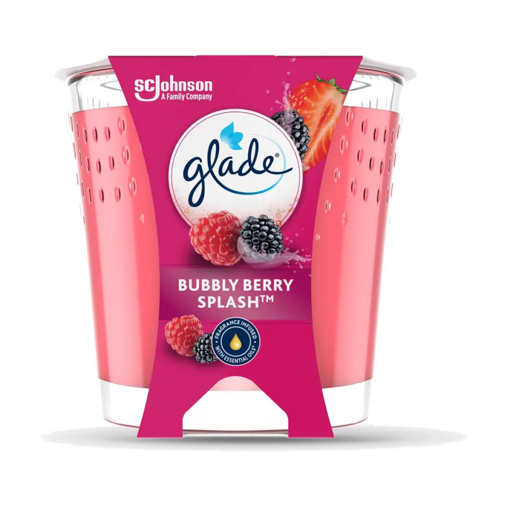 Glade Duftkerze Bubbly Berry Splash 112g