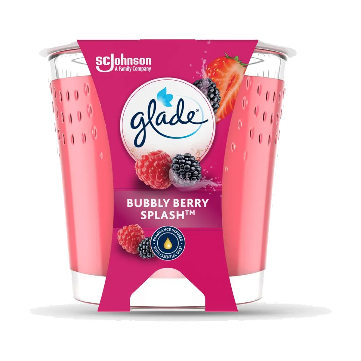Glade Duftkerze Bubbly Berry Splash 112g