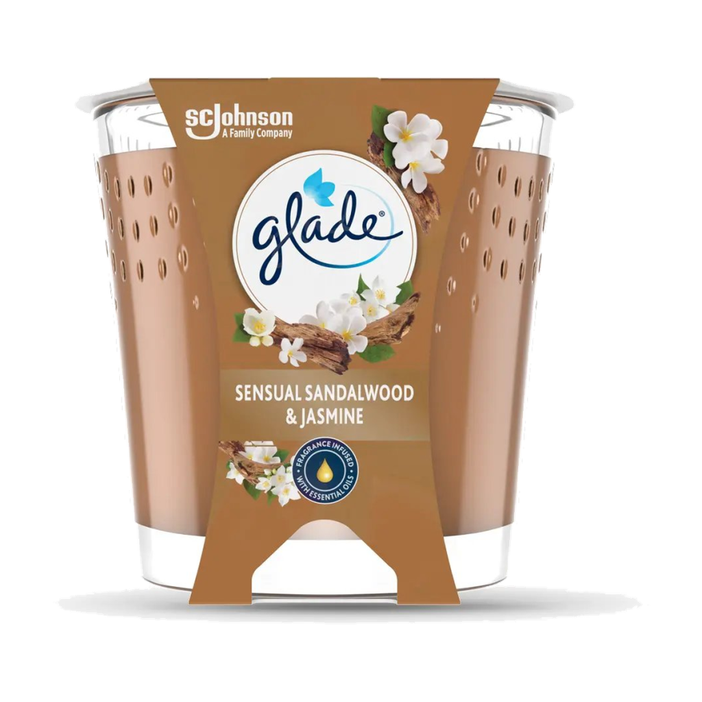 Glade Duftkerze Sensual Sandalwood&Jasmine 112g