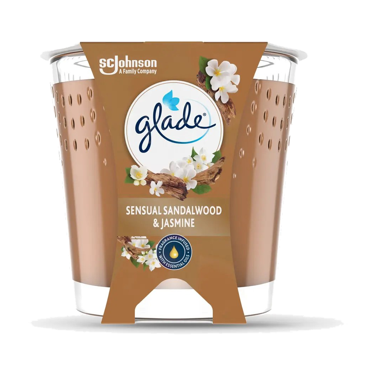Glade Duftkerze Sensual Sandalwood&Jasmine 112g