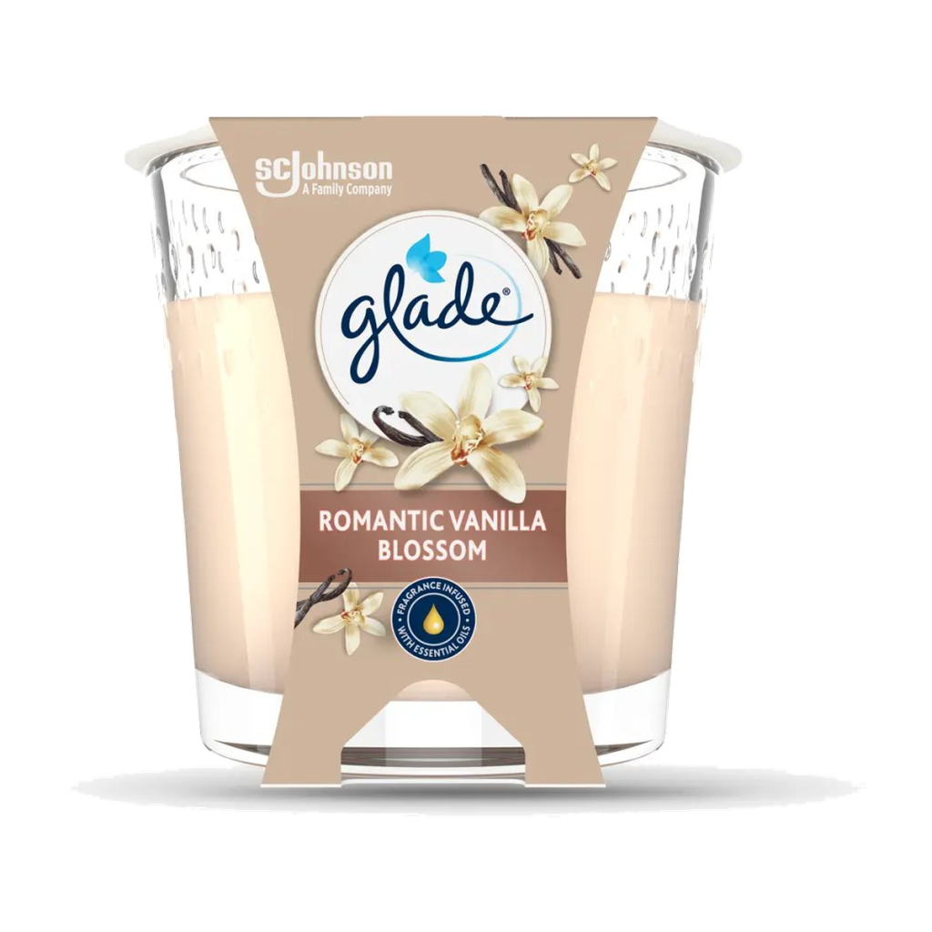 Glade Duftkerze Romantic Vanilla Blossom 112g